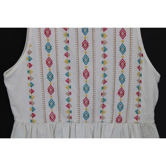 Savanna Jane Going The Distance Embroidered Tank W/peplum Waist Size Small New - Picture 3 of 7